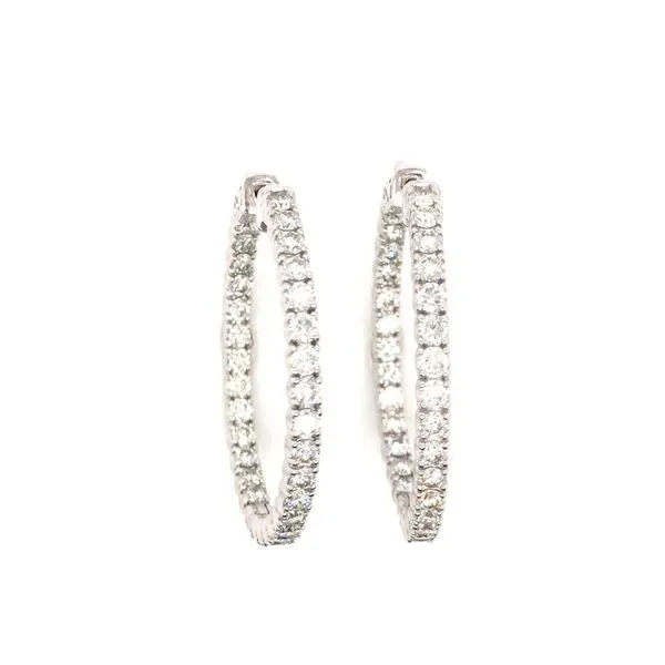 Diamond Hoop Earrings JWR Jewelers Athens, GA
