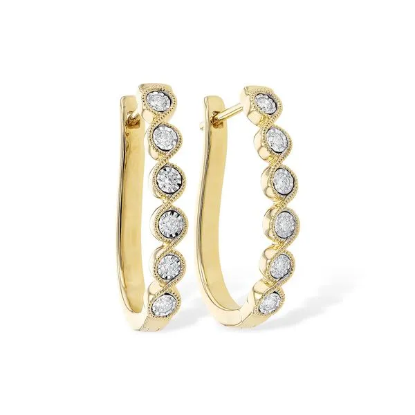 Diamond Hoop Earrings JWR Jewelers Athens, GA