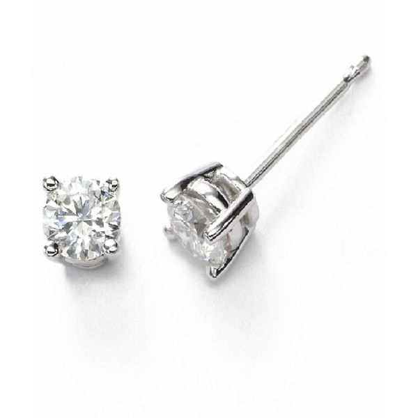 Round Diamond Stud Earrings JWR Jewelers Athens, GA