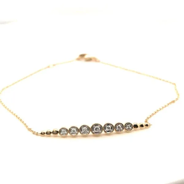 White Gold Bar Diamond Bracelet JWR Jewelers Athens, GA