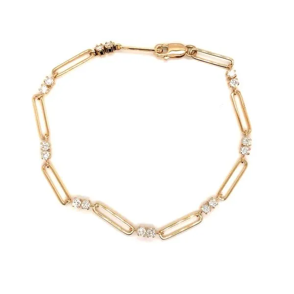 Yellow Diamond Link Bracelet JWR Jewelers Athens, GA
