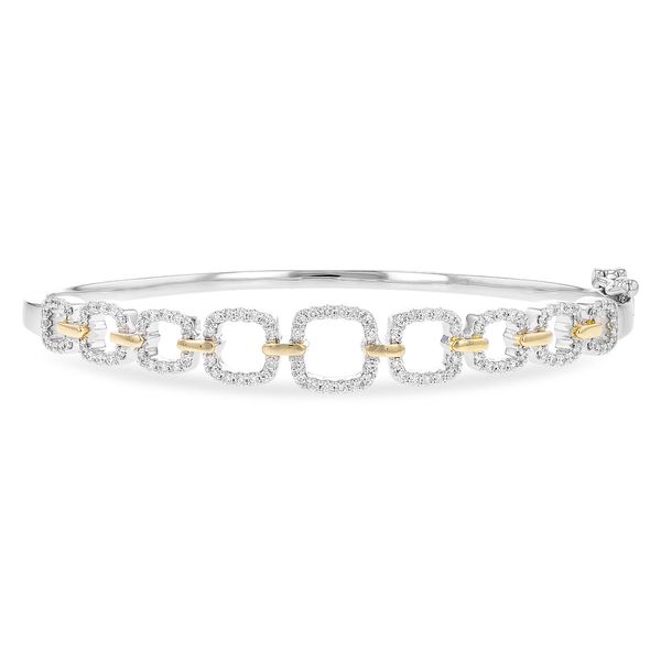 Two-Tone Diamond Bangle Bracelet JWR Jewelers Athens, GA