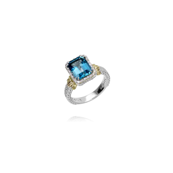 Blue Topaz and Diamond Ring JWR Jewelers Athens, GA