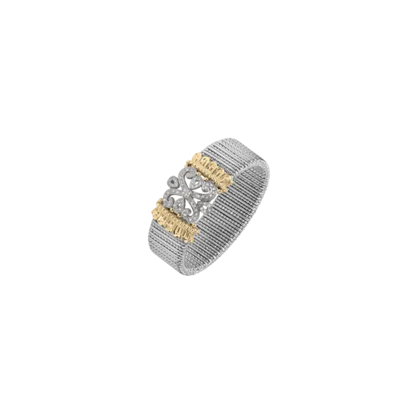 Silver and Gold Diamond Bracelet JWR Jewelers Athens, GA