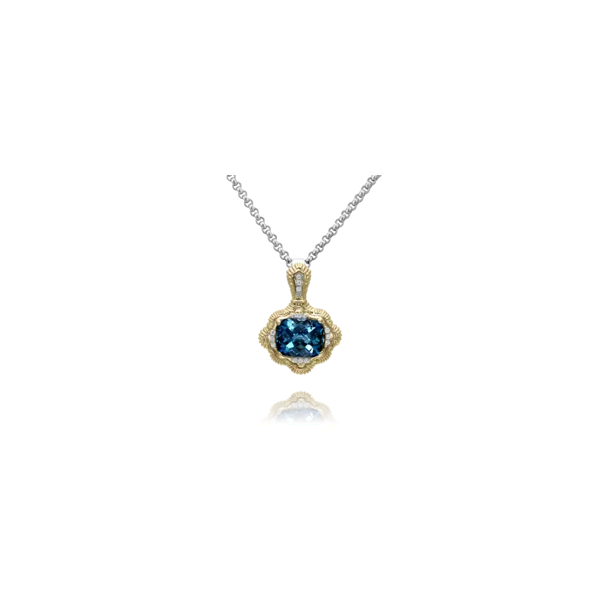 Vahan London Blue Topaz and Diamond Pendant JWR Jewelers Athens, GA