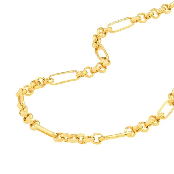 Yellow Gold Rolo Necklace JWR Jewelers Athens, GA