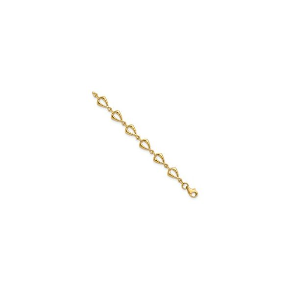 Yellow Gold Fancy Link Bracelet JWR Jewelers Athens, GA