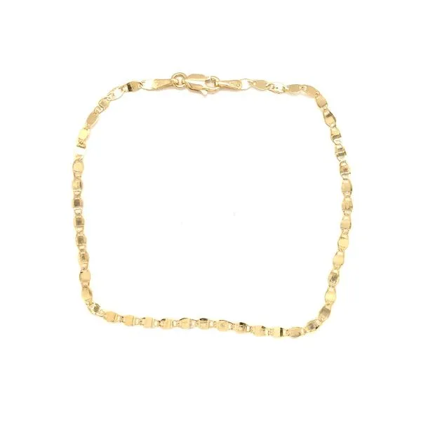 Yellow Gold Link Bracelet JWR Jewelers Athens, GA