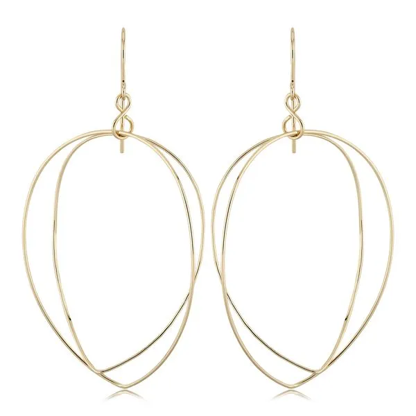 Yellow Gold Dangle Earrings JWR Jewelers Athens, GA