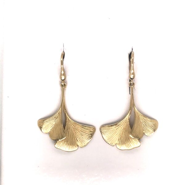 Gingko Leaf Earrings JWR Jewelers Athens, GA