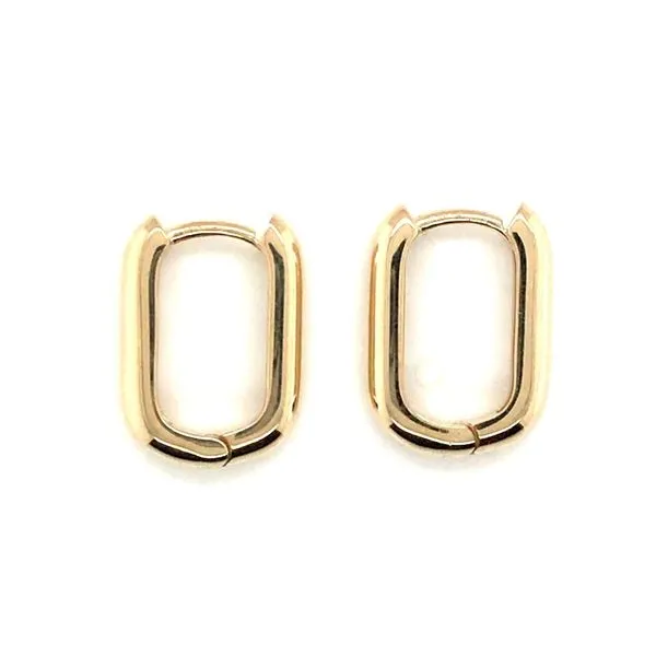 Oblong Hoop Earrings JWR Jewelers Athens, GA