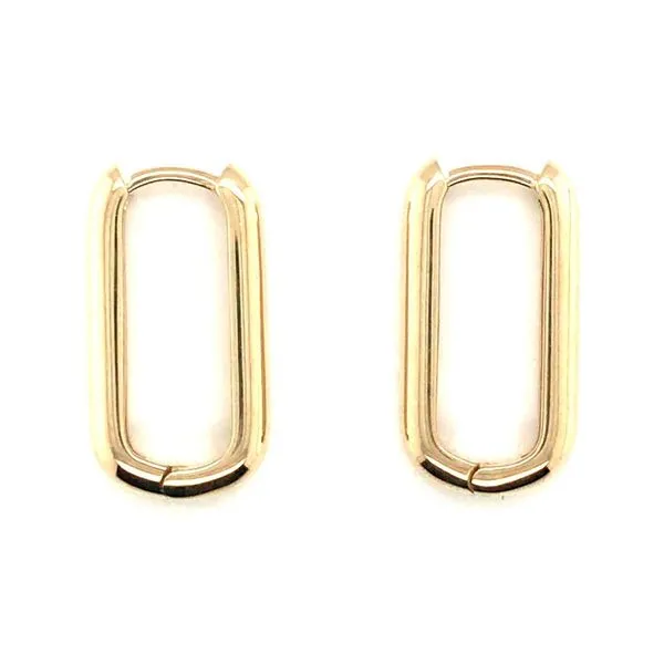 Oblong Hoop Earrings JWR Jewelers Athens, GA