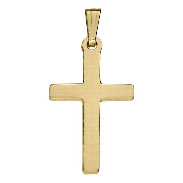Yellow Gold Cross Necklace JWR Jewelers Athens, GA