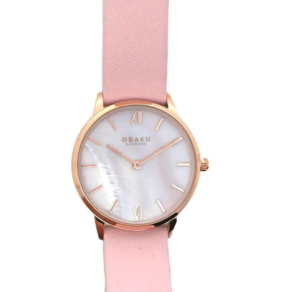 Lady's Quartz Watch with Pink Dial and PinkStrap JWR Jewelers Athens, GA