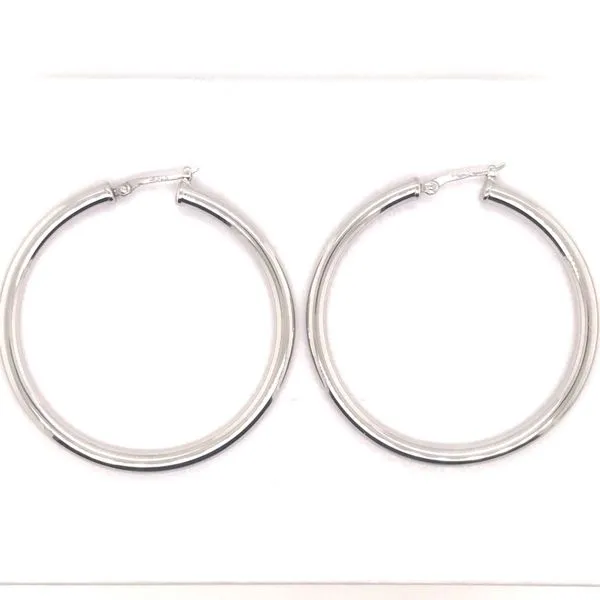 Silver Hoop Earrings JWR Jewelers Athens, GA