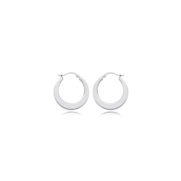 Silver Hoop Earrings JWR Jewelers Athens, GA