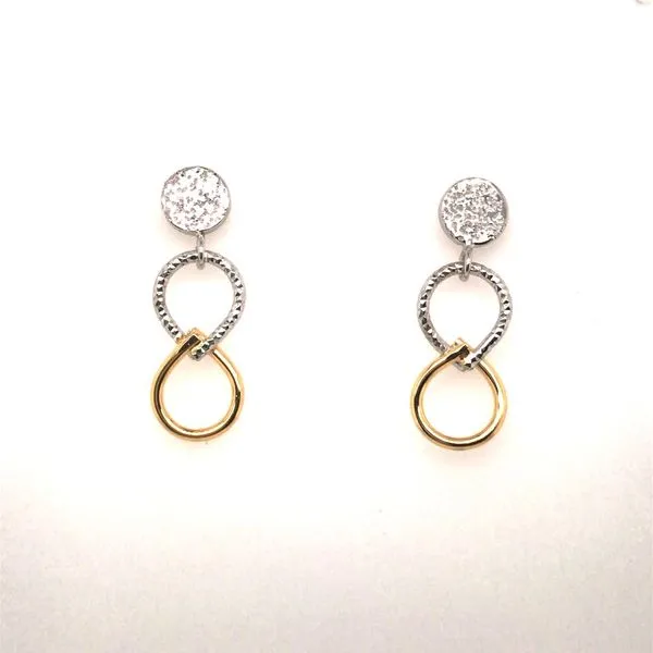 Two-Tone Dangle Earrings JWR Jewelers Athens, GA