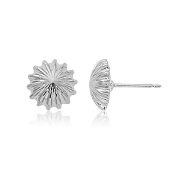 Sterling Button Earrings JWR Jewelers Athens, GA