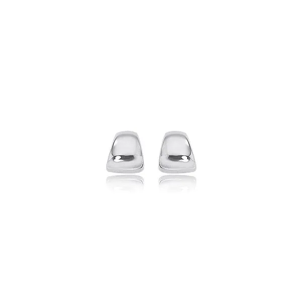 Sterling Silver Tapered Small Half-Hoop Earrings JWR Jewelers Athens, GA