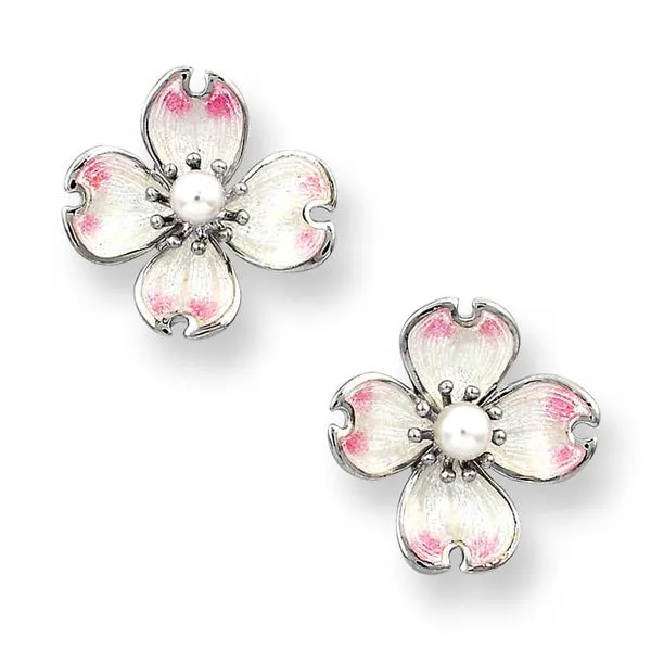 Dogwood Pearl Earrings JWR Jewelers Athens, GA