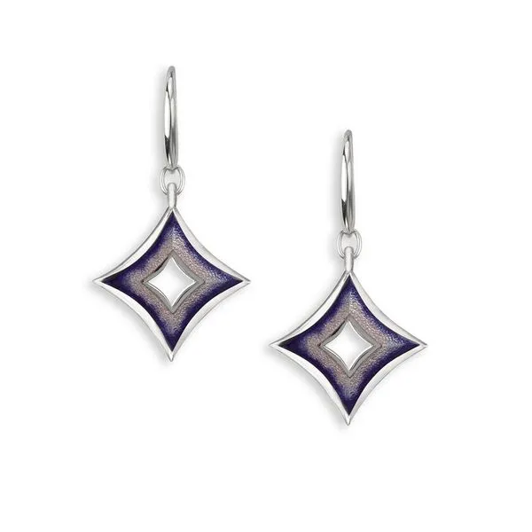 Silver Enameled Earrings JWR Jewelers Athens, GA