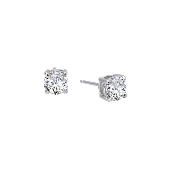 Sterling Earrings with Imitation Diamonds JWR Jewelers Athens, GA