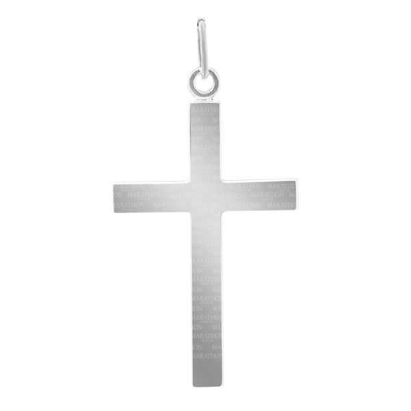 Large Silver Cross Necklace JWR Jewelers Athens, GA