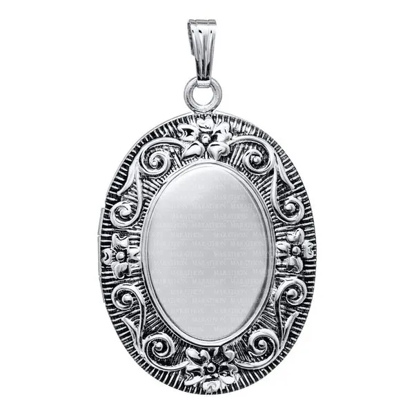 Silver Locket and Chain JWR Jewelers Athens, GA