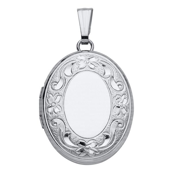 Silver Locket with Chain JWR Jewelers Athens, GA