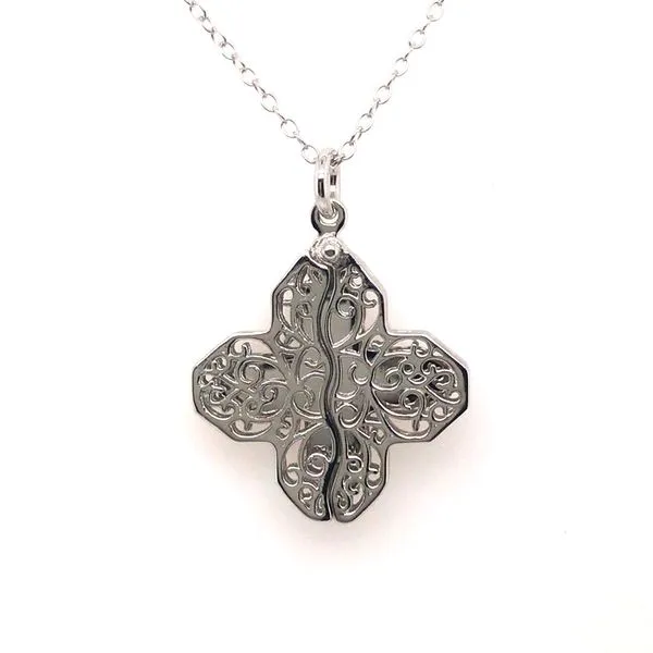 Silver Filigree Cross Necklace JWR Jewelers Athens, GA
