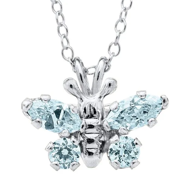 Silver March Butterfly Necklace JWR Jewelers Athens, GA