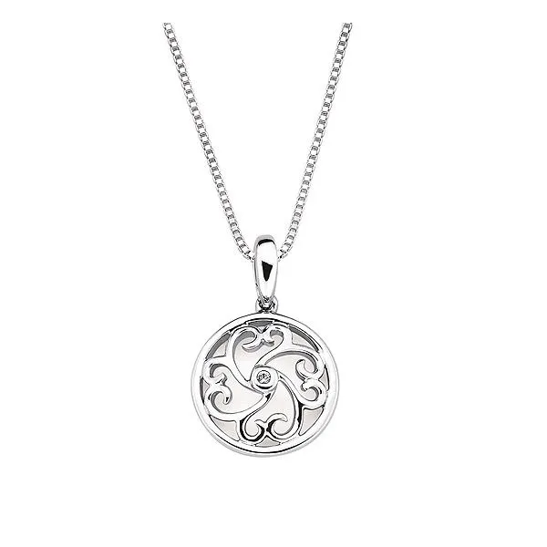 Silver Filigree Disc Necklace JWR Jewelers Athens, GA
