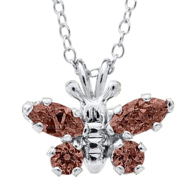 Silver January Butterfly Necklace JWR Jewelers Athens, GA