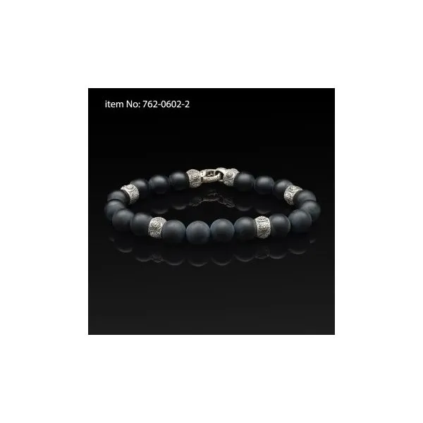 Silver Onyx Bracelet JWR Jewelers Athens, GA