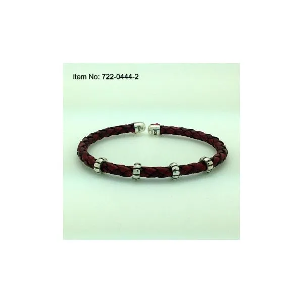 Silver Leather Cuff Bracelets JWR Jewelers Athens, GA
