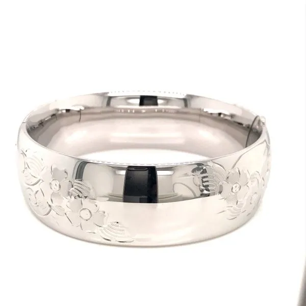 Silver Wide Bangle Bracelet JWR Jewelers Athens, GA