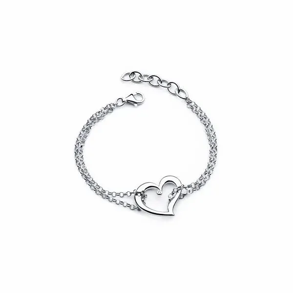 Silver Heart Bracelet JWR Jewelers Athens, GA