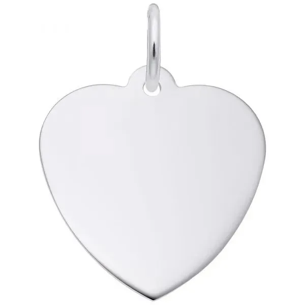 Silver Heart Disc JWR Jewelers Athens, GA