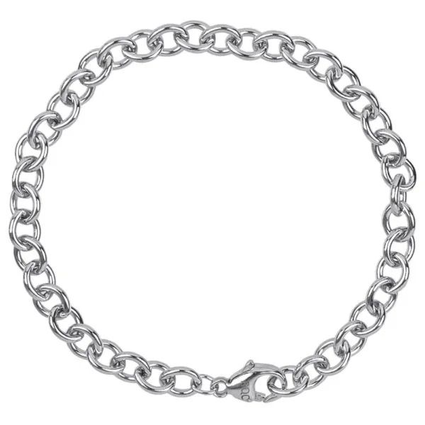 Sterling Silver Seven Inch Cable Link Bracelet JWR Jewelers Athens, GA