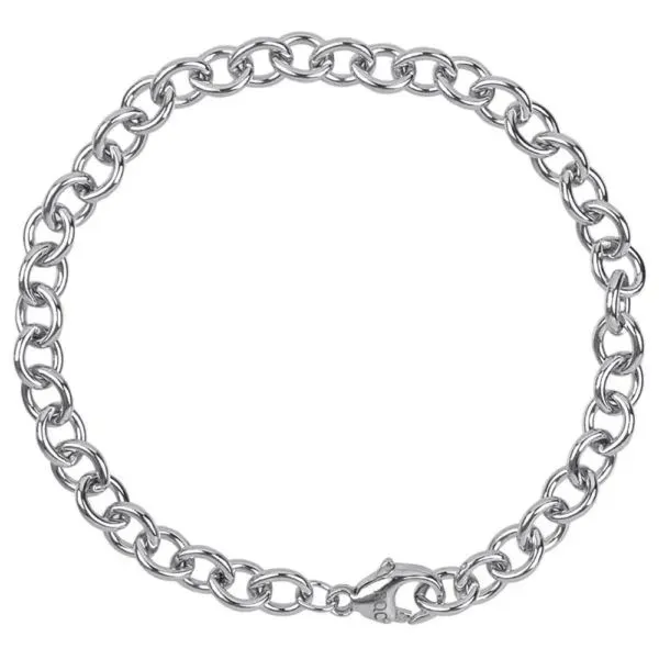 Sterling Silver Seven Inch Cable Link Bracelet JWR Jewelers Athens, GA