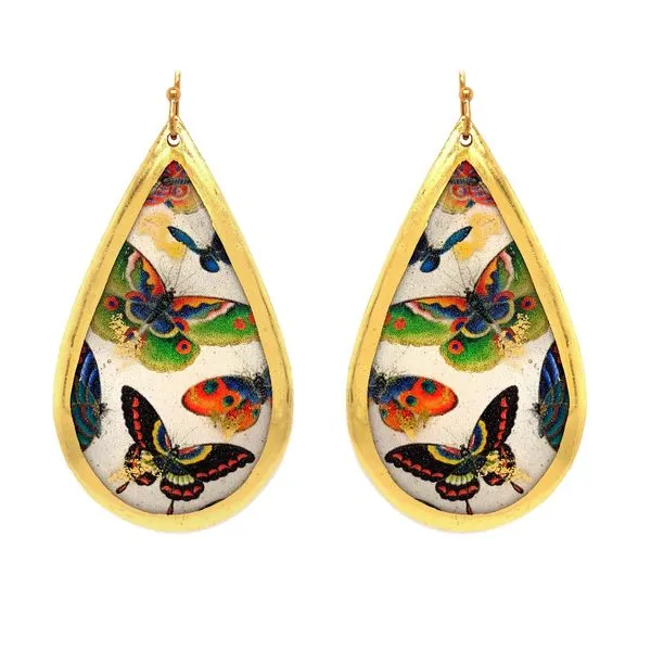 Gold and Silver Leaf Earrings JWR Jewelers Athens, GA