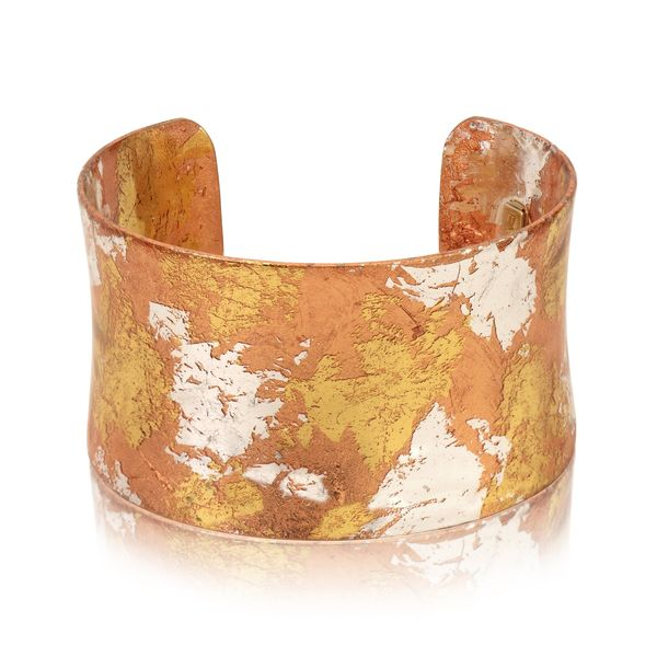 Copper and Silver Leaf Cuff Bracelet JWR Jewelers Athens, GA