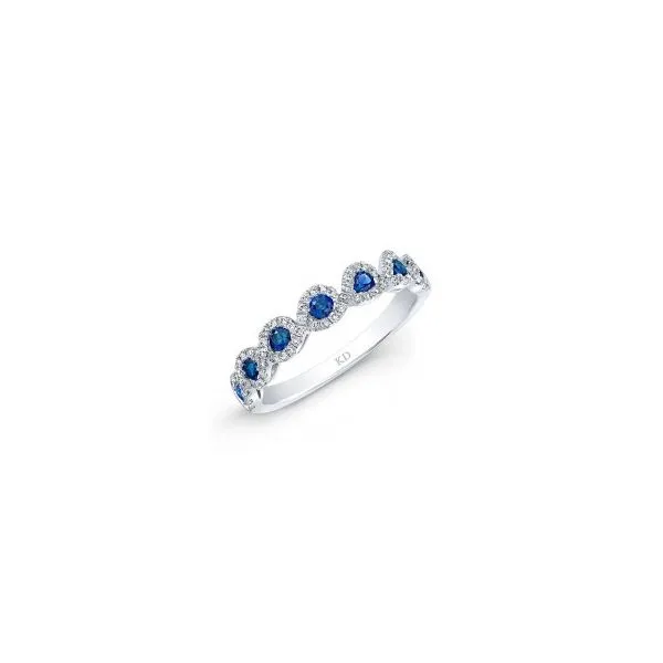White Gold Sapphire and Diamond Fashion Ring JWR Jewelers Athens, GA
