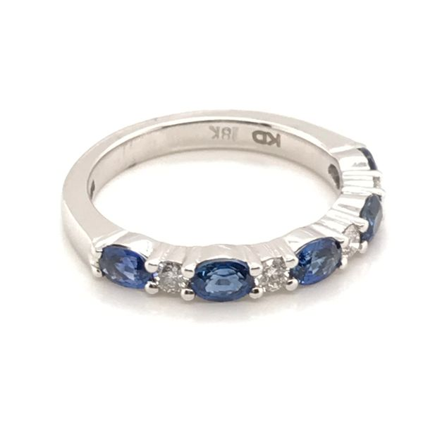 White Gold Sapphire and Diamond Band JWR Jewelers Athens, GA