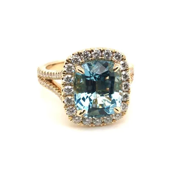 Aquamarine and Diamond Ring JWR Jewelers Athens, GA