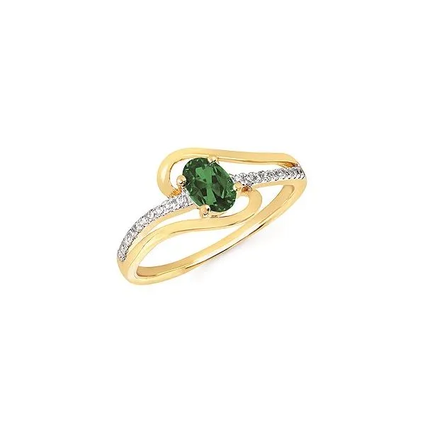 Emerald and Diamond Ring JWR Jewelers Athens, GA