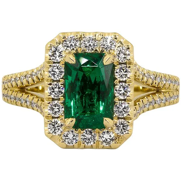 Emerald and Diamond Fashion Ring JWR Jewelers Athens, GA