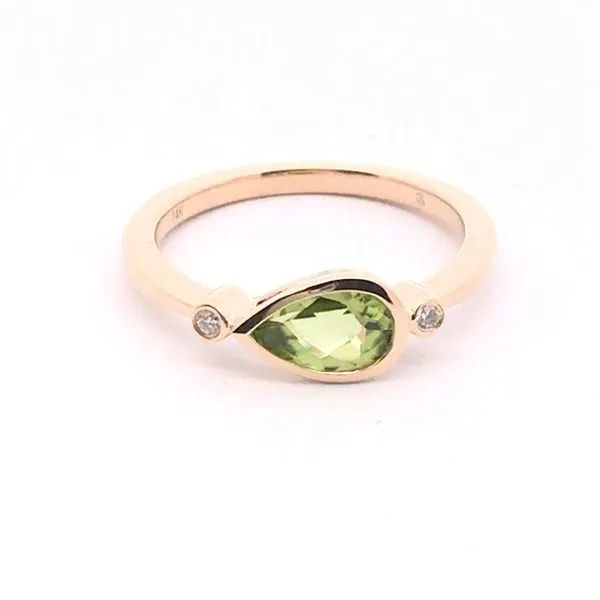 Yellow Peridot and Diamond Ring JWR Jewelers Athens, GA