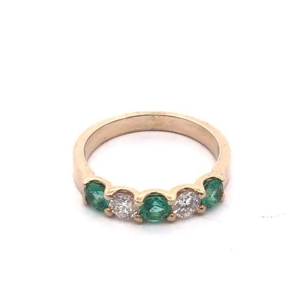 Yellow Emerald and Diamond Band JWR Jewelers Athens, GA