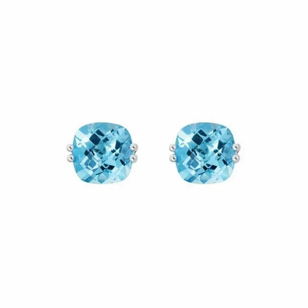 Blue Topaz Earrings JWR Jewelers Athens, GA